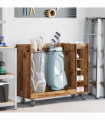 vidaXL Golf Cabinet with Wheel Plain Old Wood 120 x 45 x 98 cm