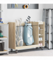 vidaXL Golf Cabinet with Wheel Plain Sonoma Oak 120 x 45 x 98 cm