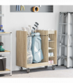 vidaXL Golf Cabinet with Wheel Plain Sonoma Oak 90 x 45 x 98 cm