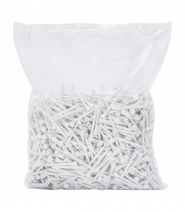 vidaXL Golf Tees 1000 pcs White 83 mm Bamboo