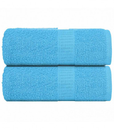 vidaXL Guest Towels 2 pcs Turquoise 30x50 cm 360 gsm 100% Cotton