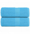 vidaXL Guest Towels 2 pcs Turquoise 30x50 cm 360 gsm 100% Cotton