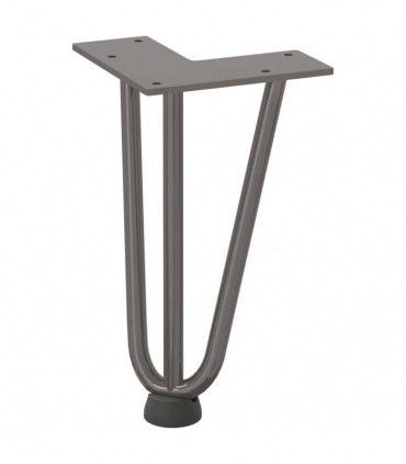 vidaXL Hairpin Table Legs 4 pcs Natural Steel 20 cm Solid Steel