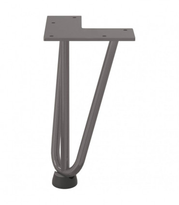 vidaXL Hairpin Table Legs 4 pcs Natural Steel 20 cm Solid Steel