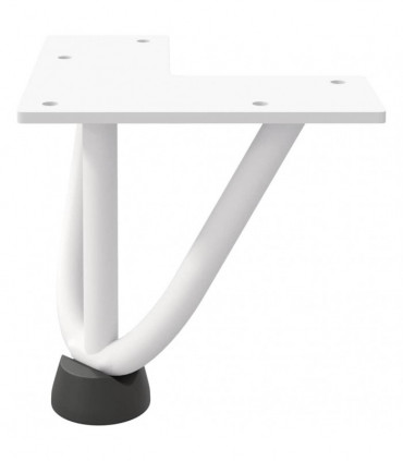 vidaXL Hairpin Table Legs 4 pcs White 10 cm Solid Steel