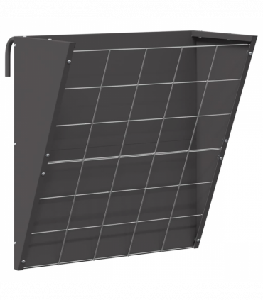 vidaXL Hanging Hay Feeder Black 61 x 33 x 66 cm Cold-Rolled Steel