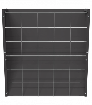 vidaXL Hanging Hay Feeder Black 61 x 33 x 66 cm Cold-Rolled Steel