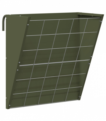 vidaXL Hanging Hay Feeder Olive Green 61 x 33 x 66 cm