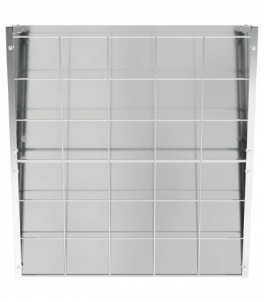 vidaXL Hanging Hay Feeder Silver 61 x 33 x 66 cm Galvanised Steel