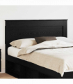 vidaXL Headboard with Headboard Black Oak 150 cm Engineered Wood