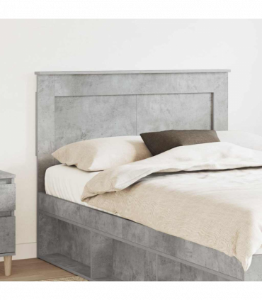 vidaXL Headboard with Headboard Concrete Grey 120 cm Engineered Wood