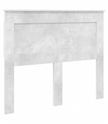 vidaXL Headboard with Headboard Concrete Grey 120 cm Engineered Wood