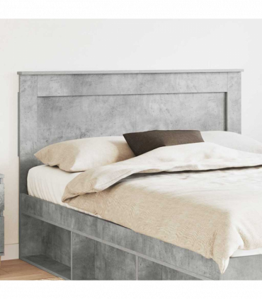 vidaXL Headboard with Headboard Concrete Grey 160 cm Engineered Wood