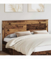 vidaXL Headboard with Headboard Old Wood 180 cm Engineered Wood
