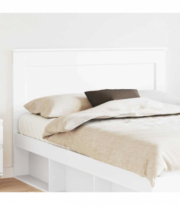 vidaXL Headboard with Headboard White 160 cm Engineered Wood
