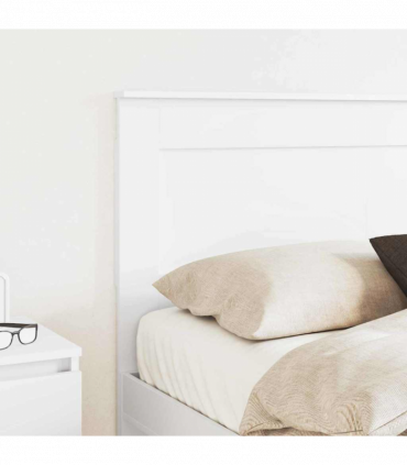 vidaXL Headboard with Headboard White 160 cm Engineered Wood