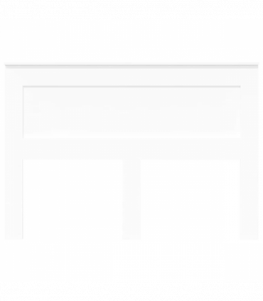 vidaXL Headboard with Headboard White 160 cm Engineered Wood