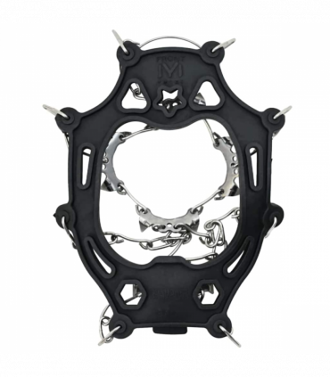 vidaXL Ice Cleats for Shoes Black M Stainless Steel