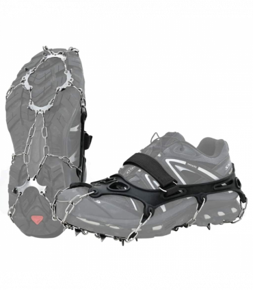 vidaXL Ice Cleats for Shoes Black XL Stainless Steel