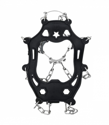 vidaXL Ice Cleats for Shoes Black XL Stainless Steel