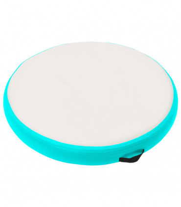 vidaXL Inflatable Gymnastic Mat with Pump 100x100x10 cm PVC Green