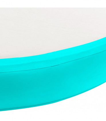 vidaXL Inflatable Gymnastic Mat with Pump 100x100x15 cm PVC Green