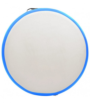 vidaXL Inflatable Gymnastic Mat with Pump 100x100x20 cm PVC Blue