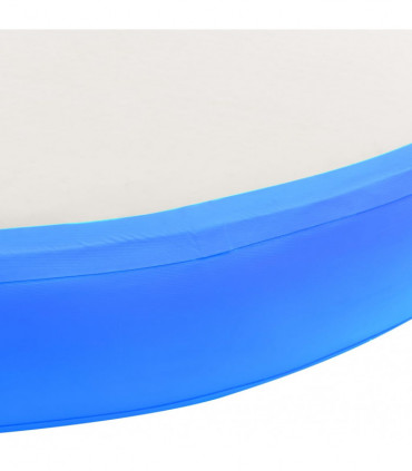 vidaXL Inflatable Gymnastic Mat with Pump 100x100x20 cm PVC Blue