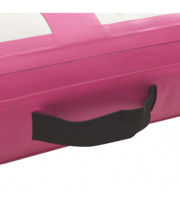 vidaXL Inflatable Gymnastics Mat with Pump 60x100x15 cm PVC Pink