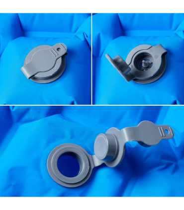 vidaXL Inflating Camping Mattress 1-Person Blue 190x58x6 cm