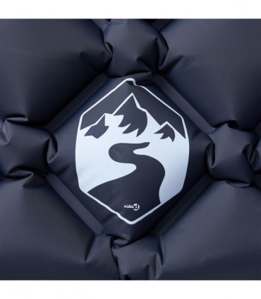 vidaXL Inflating Camping Mattress with Pillow 1-Person Grey