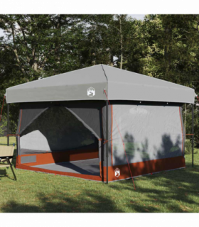 vidaXL Inner Tent with Roof Grey and Orange 300 x 300x 250 cm
