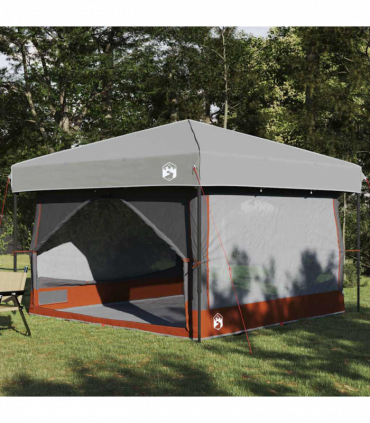 vidaXL Inner Tent with Roof Grey and Orange 300 x 300x 250 cm
