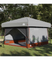 vidaXL Inner Tent with Roof Grey and Orange 300 x 300x 250 cm