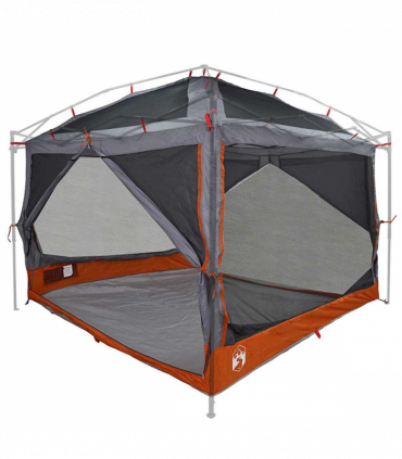 vidaXL Inner Tent with Roof Grey and Orange 300 x 300x 250 cm