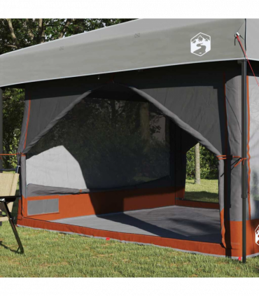 vidaXL Inner Tent with Roof Grey and Orange 300 x 300x 250 cm