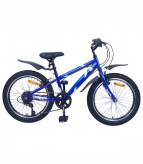 vidaXL Kids Bike 20'' 6-Speed for 6-11 Years Old Dark Blue