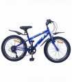 vidaXL Kids Bike 20'' 6-Speed for 6-11 Years Old Dark Blue