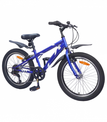 vidaXL Kids Bike 20'' 6-Speed for 6-11 Years Old Dark Blue
