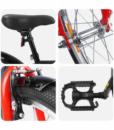 vidaXL Kids Bike 20'' for 6-11 Years Old Black