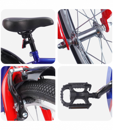 vidaXL Kids Bike 20'' for 6-11 Years Old Dark Blue