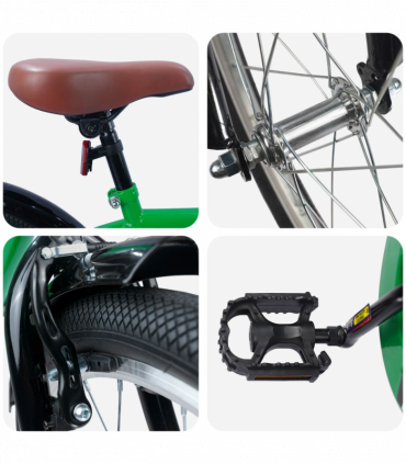 vidaXL Kids Bike 20'' for 6-11 Years Old Green