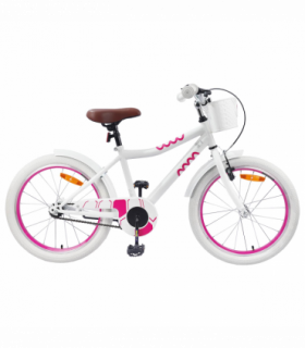 vidaXL Kids Bike 20'' for 6-11 Years Old White