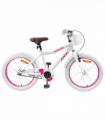 vidaXL Kids Bike 20'' for 6-11 Years Old White