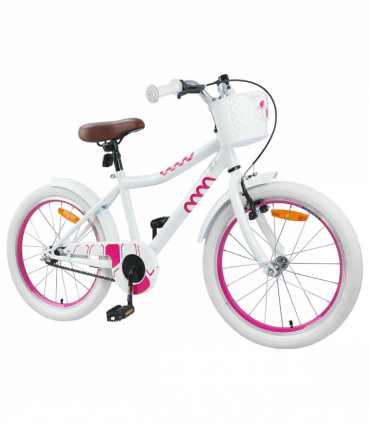 vidaXL Kids Bike 20'' for 6-11 Years Old White