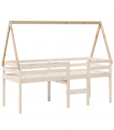 vidaXL Kids' Bed Roof 199x80.5x88 cm Solid Wood Pine