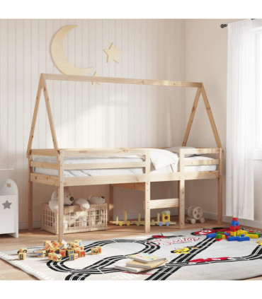 vidaXL Kids' Bed Roof 209x85.5x88 cm Solid Wood Pine