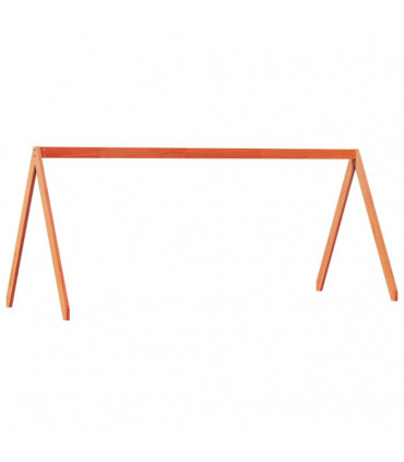 vidaXL Kids' Bed Roof Wax Brown 199x80.5x88 cm Solid Wood Pine