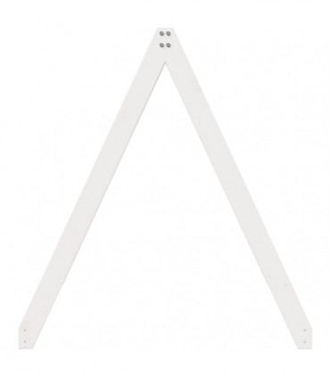 vidaXL Kids' Bed Roof White 209x85.5x88 cm Solid Wood Pine