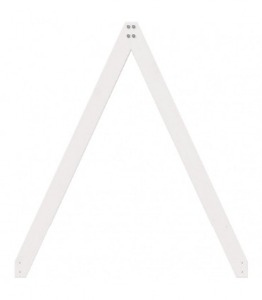 vidaXL Kids' Bed Roof White 209x95.5x88 cm Solid Wood Pine